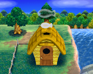 Animal Crossing: Happy Home Designer Цукер жилой дом внешний вид