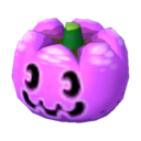purple-pumpkin head