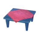 mesa azul Rosa