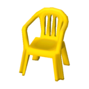 silla de plástico Amarillo