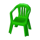 silla de plástico Verde