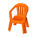 silla de plástico Naranja