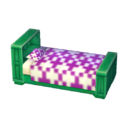 cama verde Morado