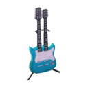 guitarra dob. mástil Azul cielo