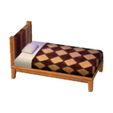letto legno A rombi