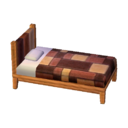 modern wood bed Square plaid