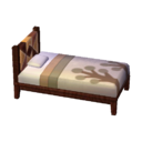 (Eng) modern wood bed Алмазный дизайн