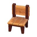 (Eng) modern wood chair Een eenvoudig ontwerp