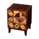 (Eng) modern wood chest 钻石设计