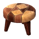 (Eng) modern wood stool Алмазный дизайн