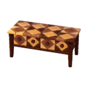 拼木餐桌 鑽石設計