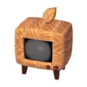 modern wood TV Simple
