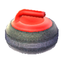 piedra de curling Rojo