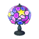 Buntglaslampe Violett