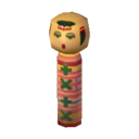 muñeca kokeshi Con peinado para atrás