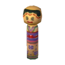 muñeca kokeshi De ojos grandes