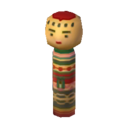 muñeca kokeshi Distraída