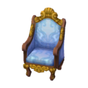 fauteuil rococo Jaune gothique.