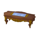 rococo table Gothic yellow