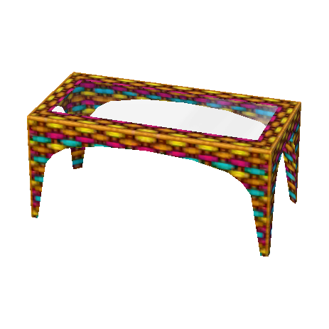 mesa mimbre Multicolor