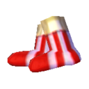 (Eng) red striped socks