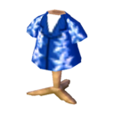 camicia aloha blu