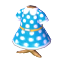 (Eng) blue dotted dress