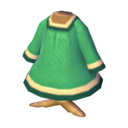 vestido simple verde