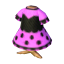(Eng) pink polka dress