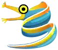 anguila listón azul