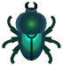 green stag beetle