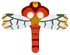 libélula roja