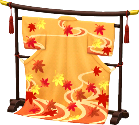 maple-leaf kimono stand