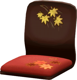 단풍무늬 좌식 의자