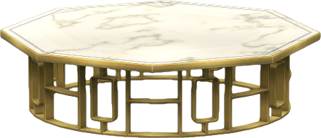 mesa octogonal mármol