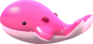 flotteur baleine rose