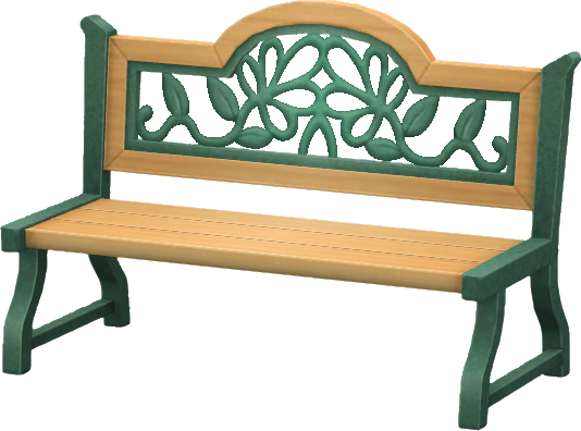 banc en bois et fonte