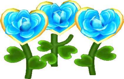blue heart roses