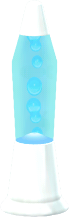 lava lamp azzurra