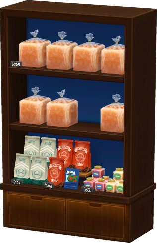 boulangerie shelf