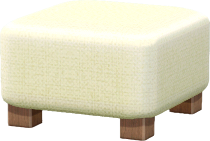 ivory patio ottoman