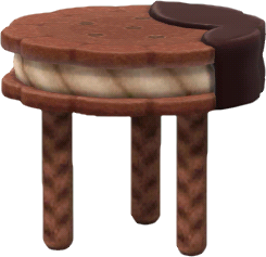 tabouret chocolat noir