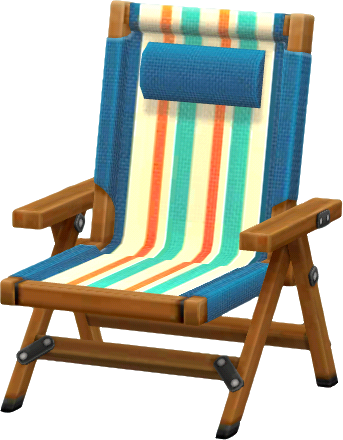 낚시 명당 파란색 의자