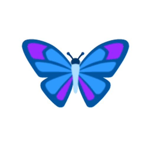 blue jungle butterfly