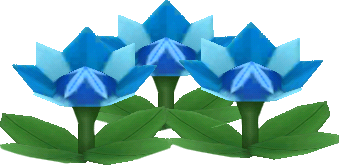 fiorigami azzurro