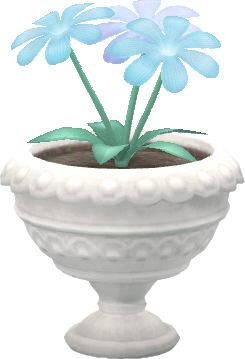 pot sanctufleurs bleues