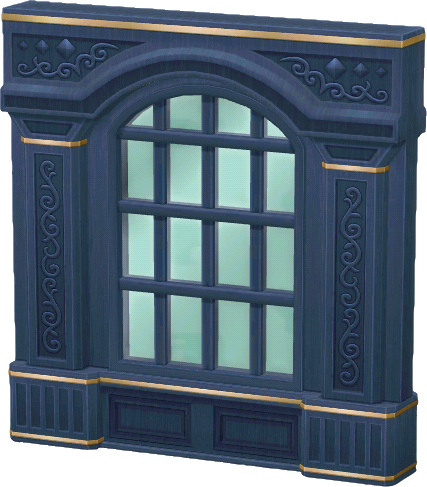 navy window partition