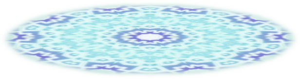 藍色大型萬花筒地毯