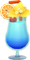 Blau-Mixgetränk
