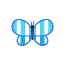 藍色條紋蝴蝶